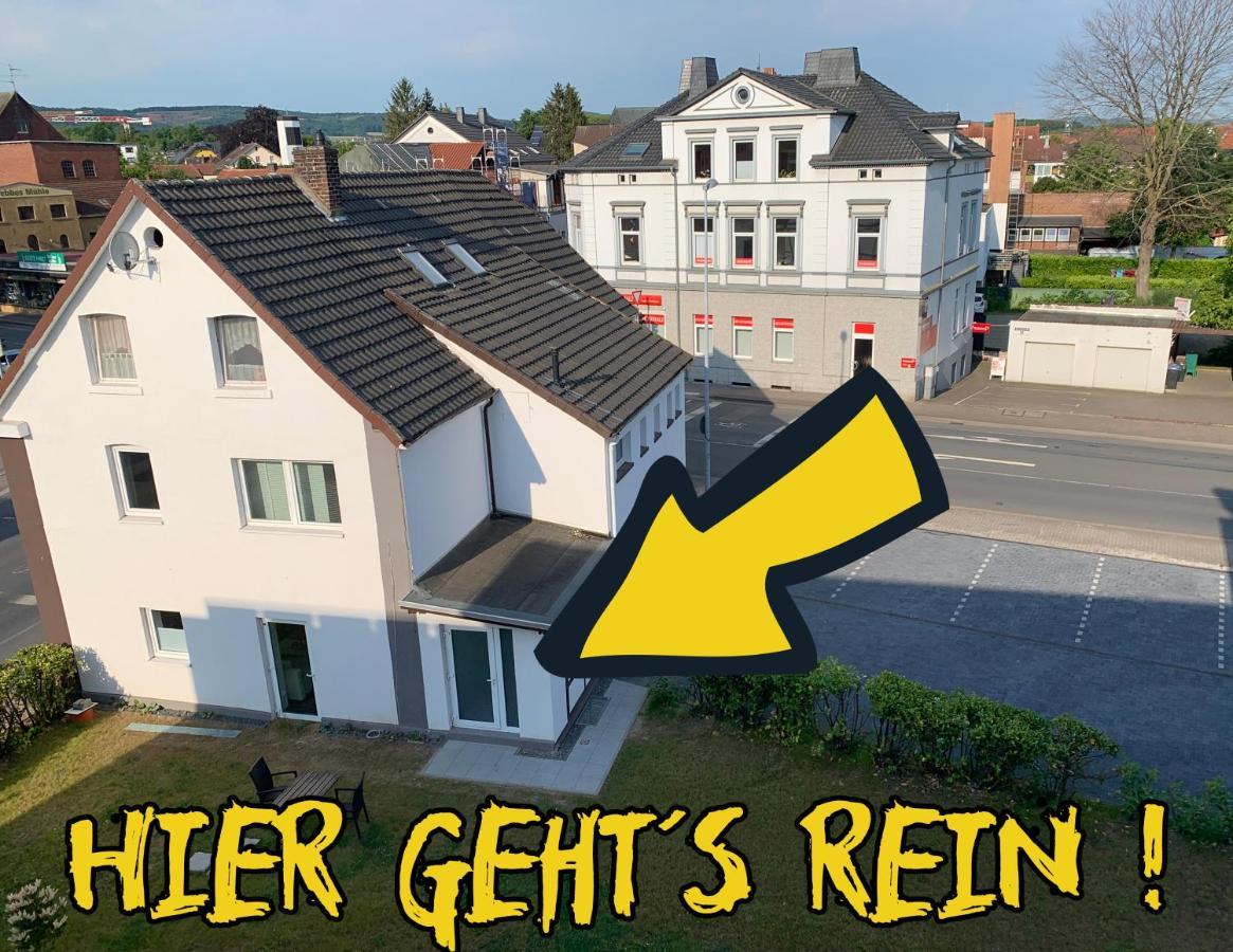 W1 - Kontaktloser 24H Check In, W-Lan, Netflix, Parkplatz, Kueche, Boxspring-Bett Bückeburg Buitenkant foto